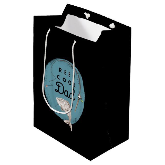 Reel Cool Dad Gift Bag (Front Angled)