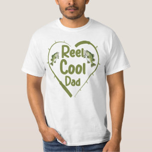 Reel Cool Dad, Gift for Fisherman T-Shirt