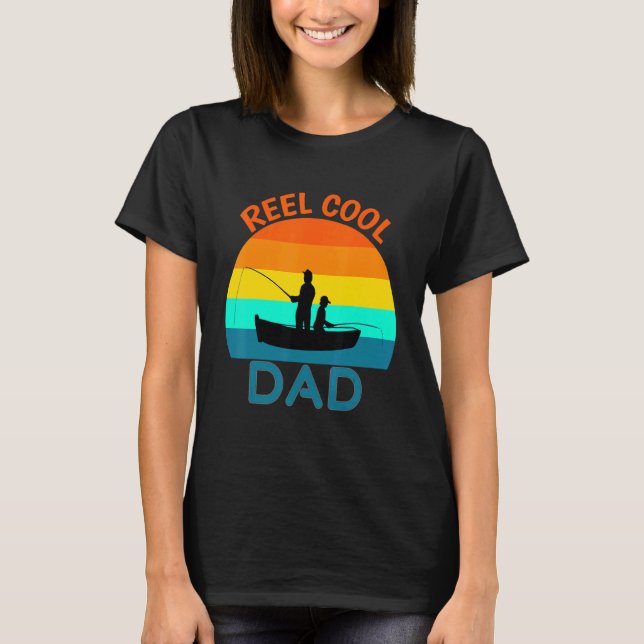 Reel Cool Dad Gone Fishing T-Shirt (Front)