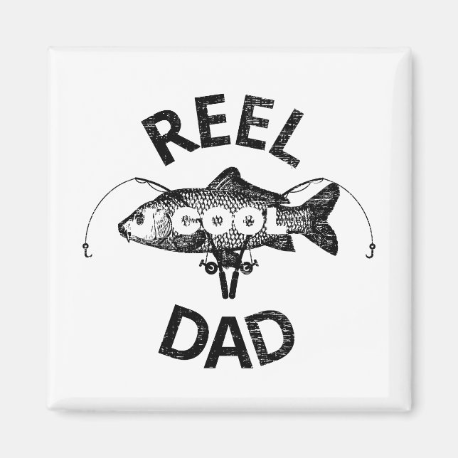 Reel Cool Dad Magnet (Front)
