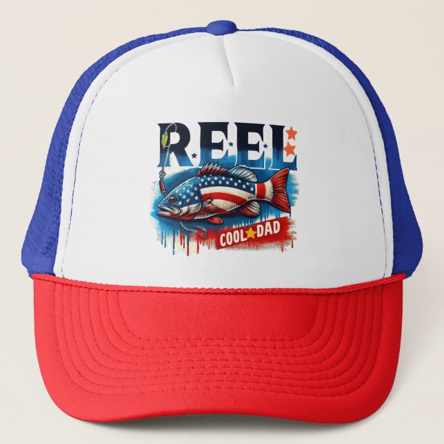 Reel Cool Dad Trucker Hat (Front)