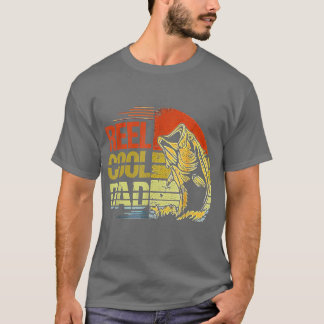 Reel Cool Dad Vintage Fathers Day Fishing Funny Pa T-Shirt