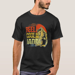 Reel Cool Dad Vintage Father's Day Fishing Papa F T-Shirt