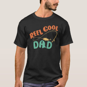 Reel Cool Dad Vintage Fishing Daddy Son Matching F T-Shirt