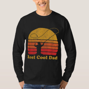 Reel Cool Dad Vintage Fly Fishing Retro Distressed T-Shirt