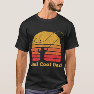 Reel Cool Dad Vintage Fly Fishing Retro Distressed T-Shirt