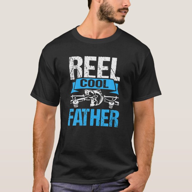 Reel Cool Father Gifts From Daughter Funny Fishing T-Shirt (Front)