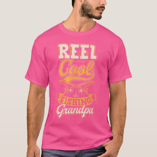 Reel Cool Fishing Grandpa Funny Fish Rod Joke T-Shirt