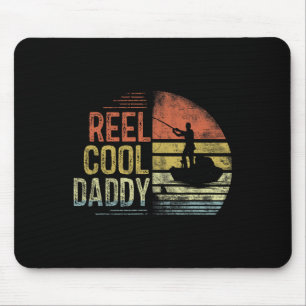 Reel Cool Godfather Fishing Funny Vintage Retro Mouse Mat