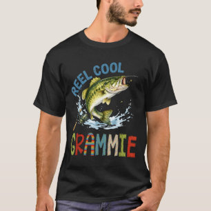 Reel cool grammie fishing grammie birthday vintage T-Shirt