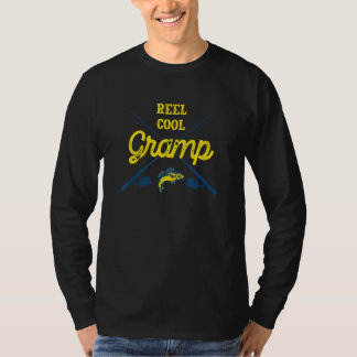 Reel Cool Gramp Fishing   Fisherman Humour Grandpa T-Shirt