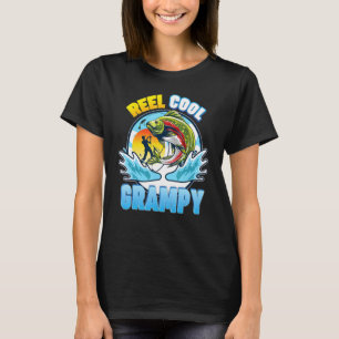 Reel Cool Grampy Fishing Dad Father Day Papa Dadd T-Shirt