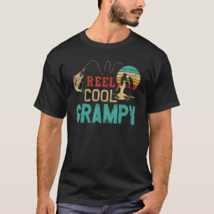 Reel Cool Grampy vintage funny fishing rod gift fo T-Shirt