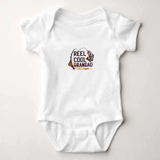 Reel Cool Grandad Baby Bodysuit (Front)