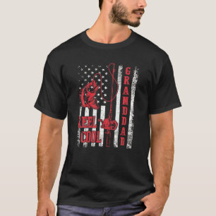 Reel Cool Granddad Flag America Fishing Lover, Fat T-Shirt
