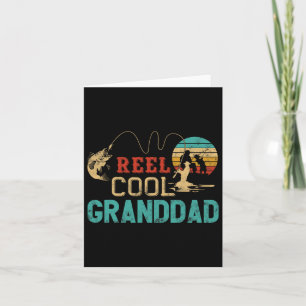 Reel Cool Granddad Vintage Funny Fishing Rod Gifts Card