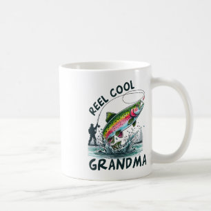 Reel Cool Grandma Birthday Party Fishing Matching Coffee Mug