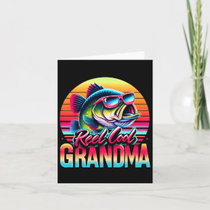 Reel Cool Grandma Mother’s Day Gifts Funny Fishing Card