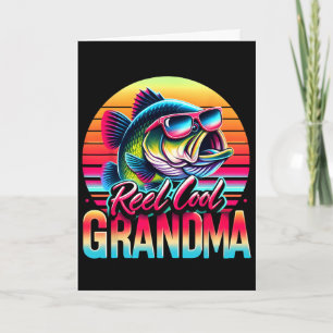 Reel Cool Grandma Mother’s Day Gifts Funny Fishing Card