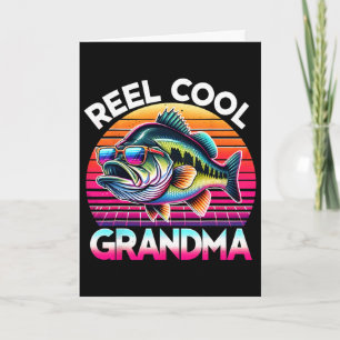 Reel Cool Grandma Mother’s Day Gifts Funny Fishing Card
