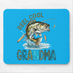 Reel Cool Grandma Mothers Day Fishing Lovers Mouse Mat