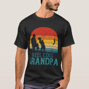 Reel Cool Grandpa  Fishing Father's Day Grandpa Gi T-Shirt