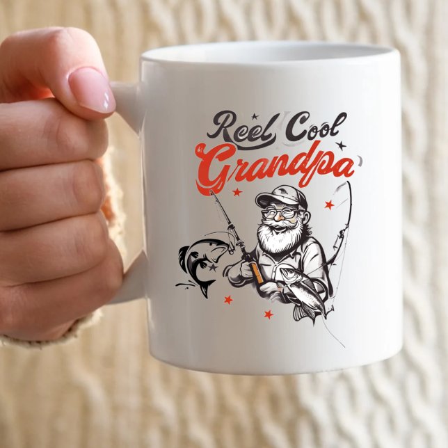 Reel Cool Grandpa Fishing Graphic mug (Creator Uploaded)