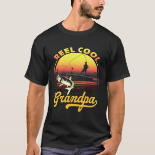 Reel Cool Grandpa Fishing Papa T-Shirt