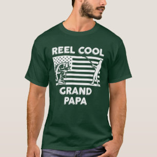 Reel Cool Grandpapa Dad Granddad Angler Fish T-Shirt