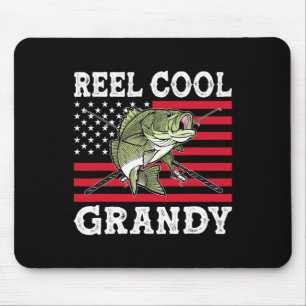 Reel Cool Grandy 4th Of July American Flag Patriot Mouse Mat