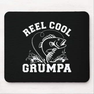 Reel Cool Grumpa For Fishing Grandpa Mouse Mat