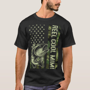 Reel Cool Mimi Camouflage American Flag Fishing T-Shirt
