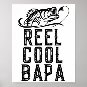 Reel Cool Pa Fishing Fisherman Funny Retro Poster