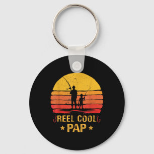 Reel Cool Pap Fishing Fathers Day Key Ring