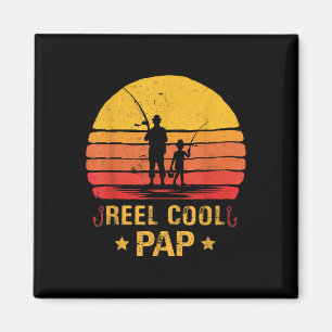 Reel Cool Pap Fishing Fathers Day Magnet