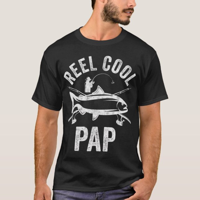 Reel Cool Pap Shirt Fisherman Christmas Gift Fathe (Front)