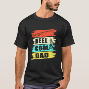 Reel Cool Papa Fish Fishing Dad Cool Fathers Day T-Shirt