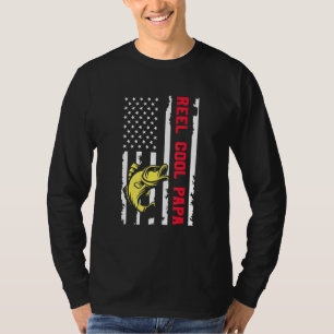 Reel Cool Papa Fishing Dad Fathers Day Fisherman F T-Shirt