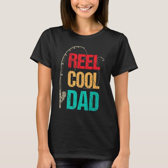 Reel Cool Papa Fishing Dad Father's Day Fisherman T-Shirt (Front)