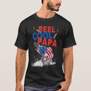 Reel Cool Papa Fishing Dad Presents Father's Day T-Shirt