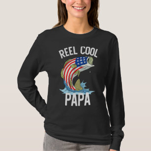 Reel Cool Papa Fishing Father's Day American Joke T-Shirt