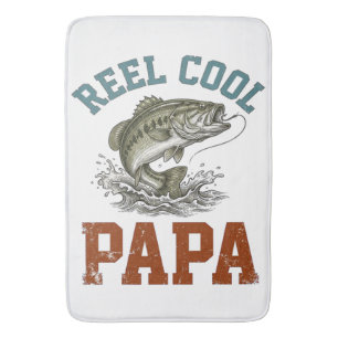 Reel Cool Papa Fishing Father's Day Bath Mat