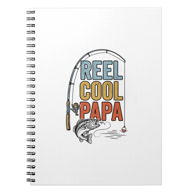 Reel Cool Papa Fishing Shirt Design_1 Notebook (Front)