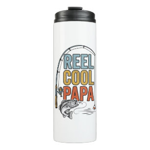 Reel Cool Papa Fishing Shirt Design_1 Thermal Tumbler