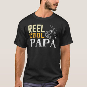 Reel Cool Papa For Dad Who Loves Fishing Fathers T-Shirt