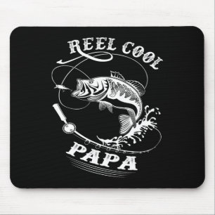 Reel Cool Papa For Fishing Nature Lovers Mouse Mat