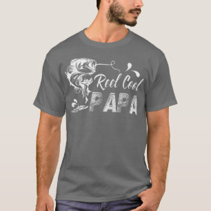 Reel Cool Papa Gift Funny Fathers Day Fishing T-Shirt
