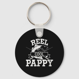 Reel Cool Pappy Fishing Grandpa For Fathers Day Bi Key Ring