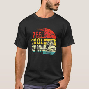 Reel Cool Paw Paw Fisherman Dad Grandpa Fathers Da T-Shirt