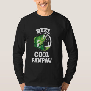 Reel Cool Paw-Paw Fishing Fisherman Funny Retro Pa T-Shirt